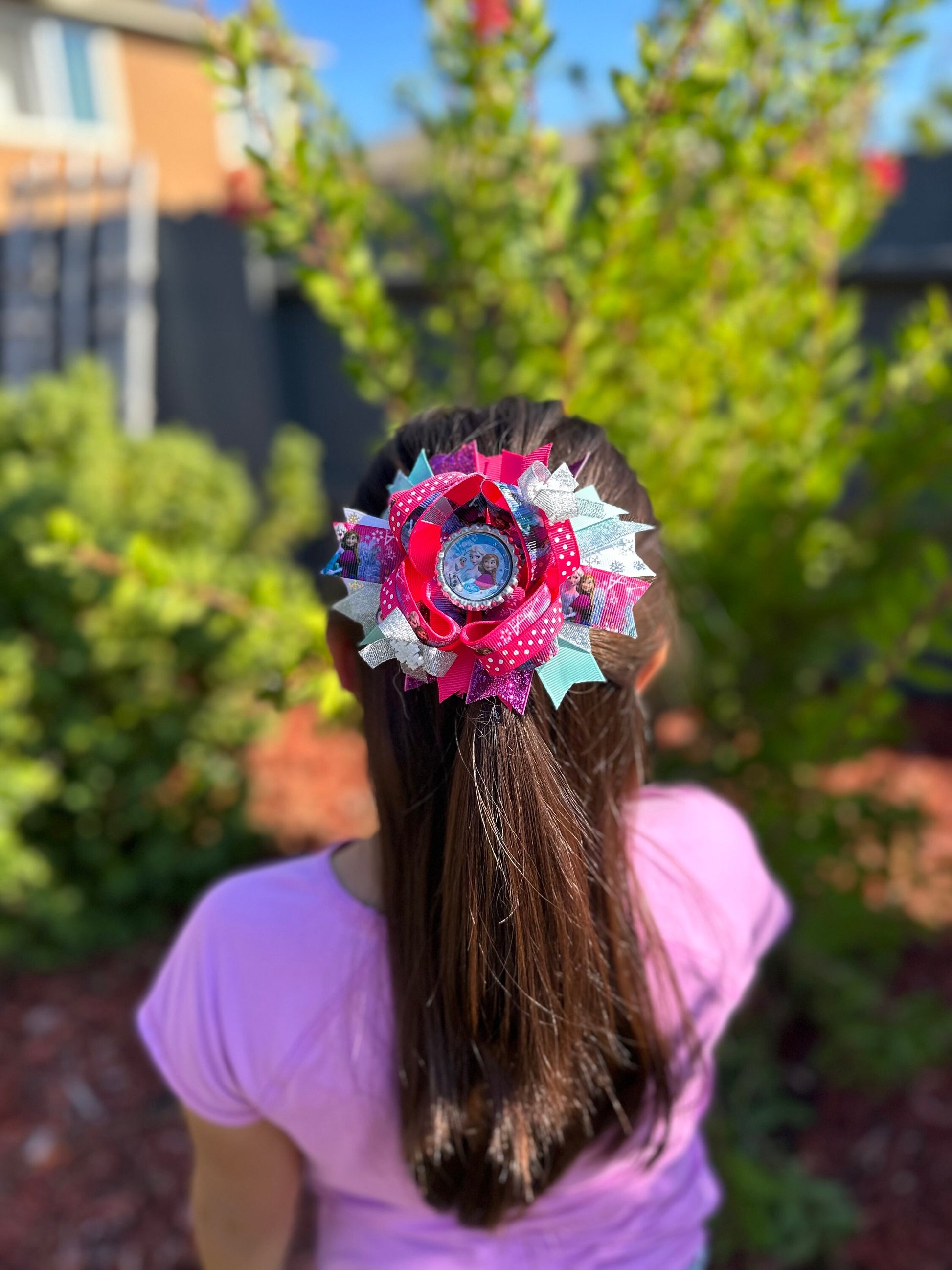 Grosgrain inspired hair bow