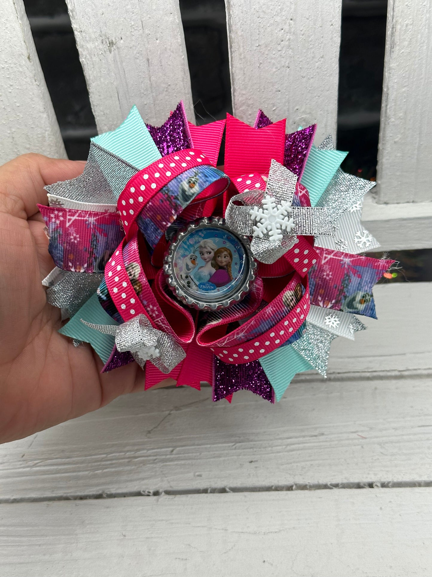 Grosgrain inspired hair bow