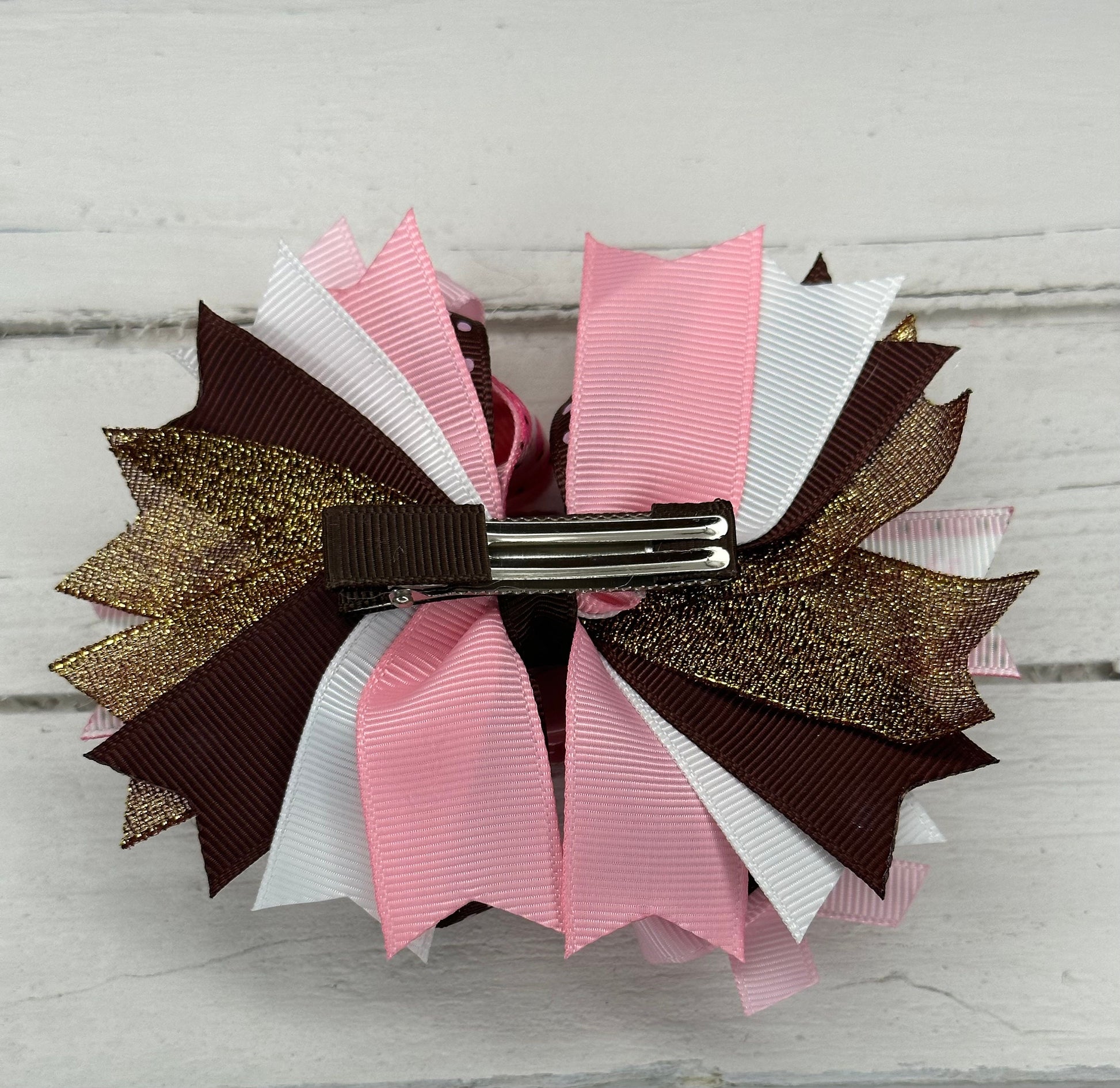 Cowgirl grosgrain hair bow