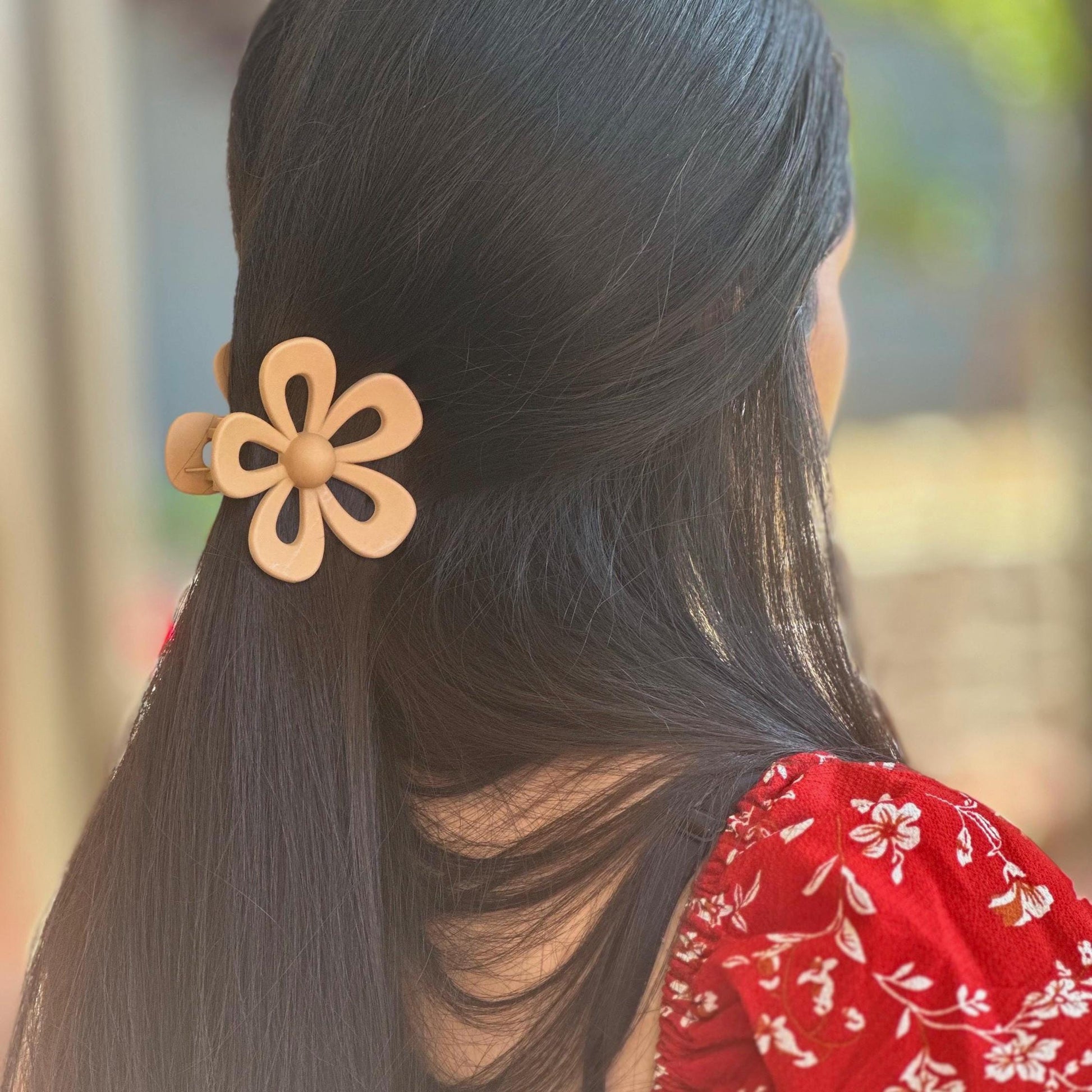 flower hair claw for women