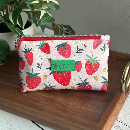 makeup bag petite fleurs print design